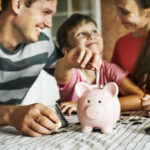 Kid saving money for the future